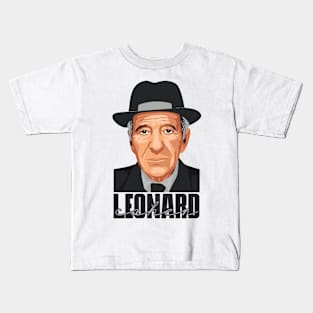 Leonard Cohen // Vintage Style Kids T-Shirt